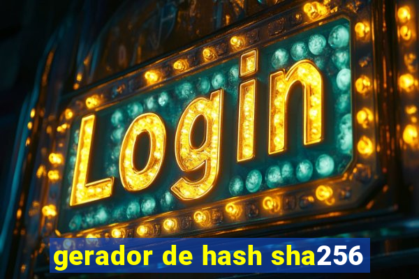 gerador de hash sha256